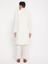 Men's Cream Pathani Suit Set